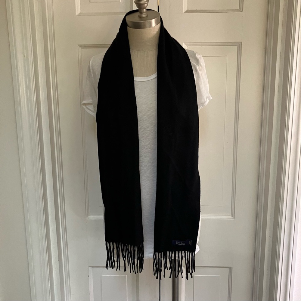 Club Room Black Cashmere Scarf